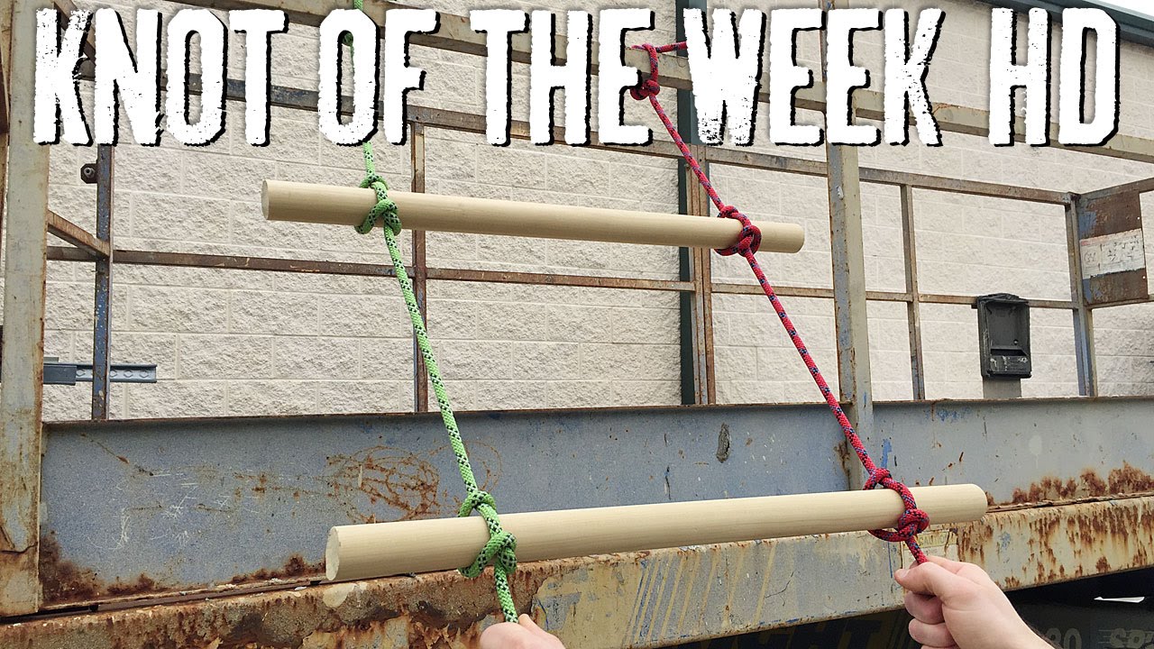 Create a Field Expedient Rope Ladder with the Ladder Lashing - ITS Knot of the Week HD