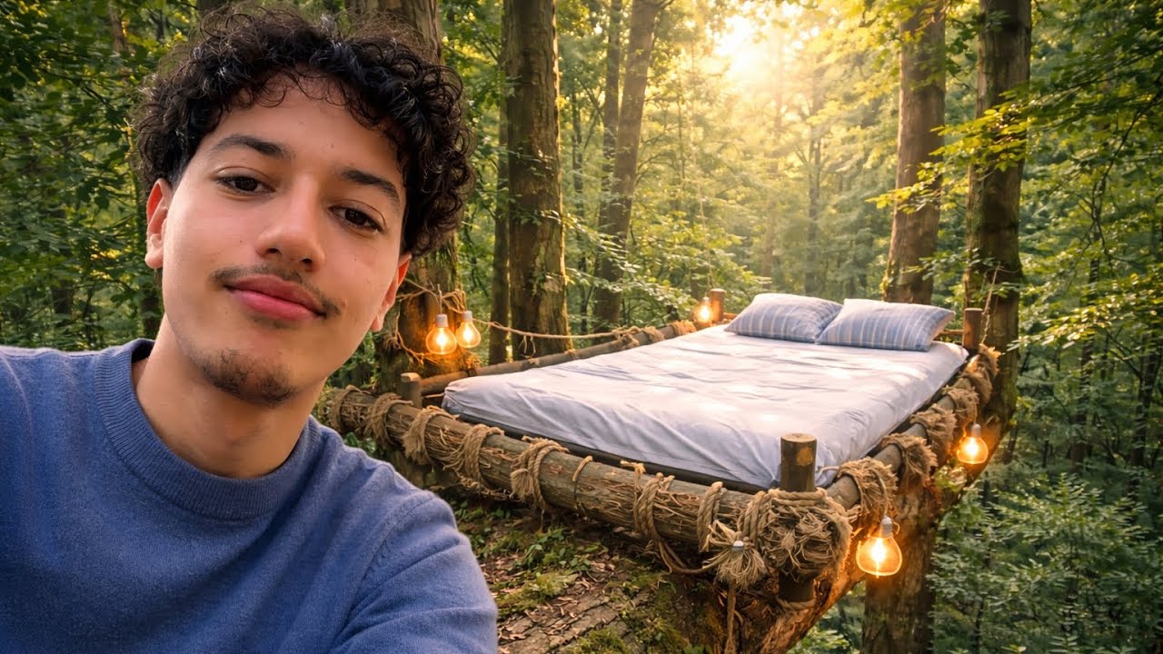 Construimos una cama en un árbol, y ¿dormimos en ella?
