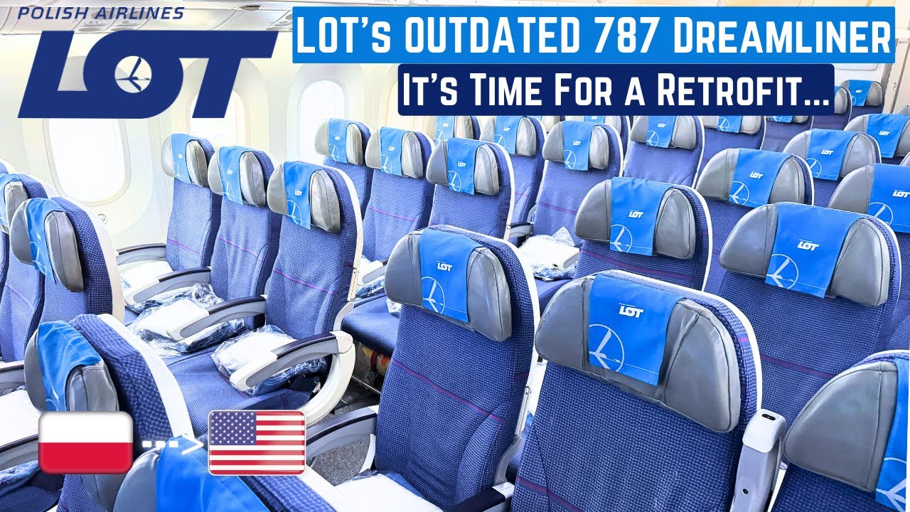TRIP REPORT | LOT’s Super Outdated Boeing 787-8 Dreamliner | Warsaw to Newark | Economy Class Review