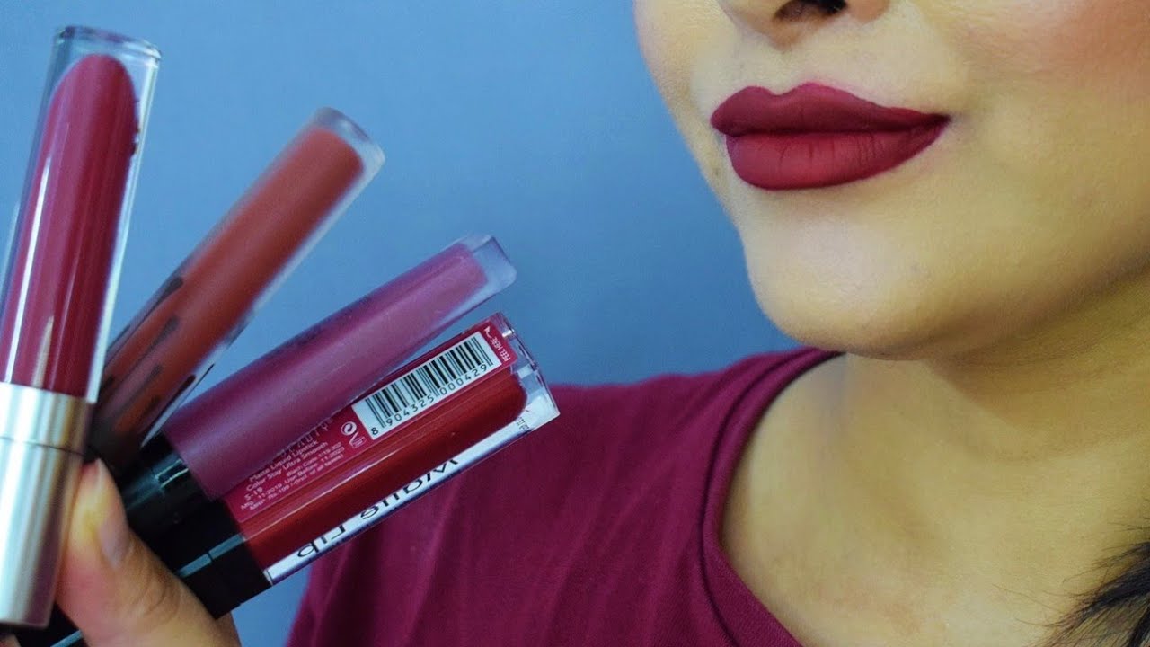 MAROON lipsticks for Indian skin || top 15 - wine | dark red shades 2022