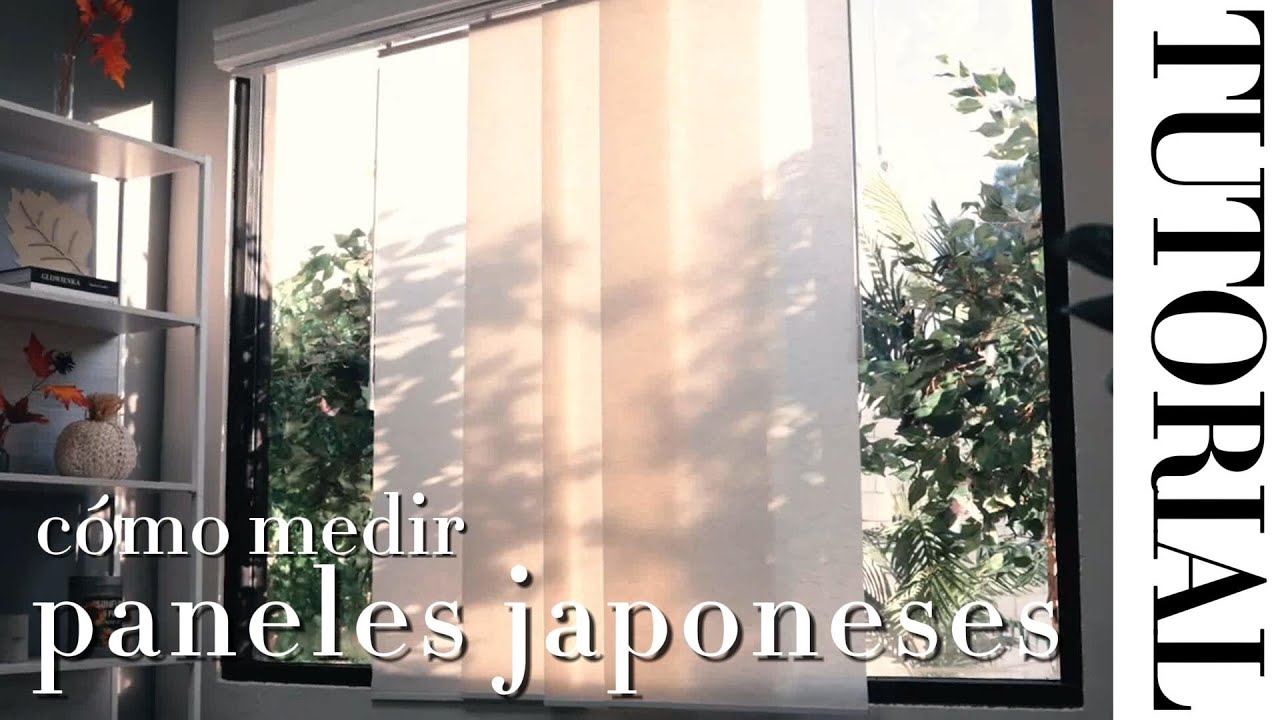 C&oacute;mo medir paneles japoneses 🪟 #persianas