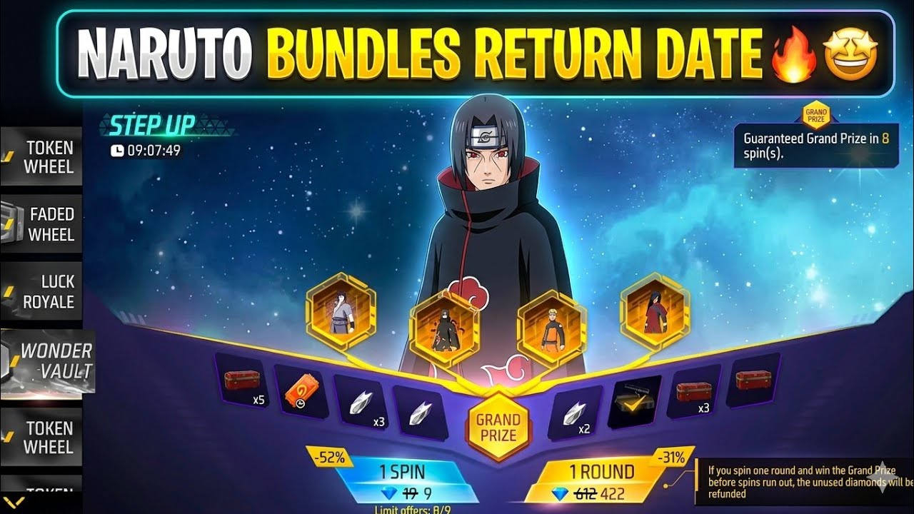 Naruto Bundles Return🔥😍 | Naruto Chapter 3 free fire | free fire Naruto chapter 3 | Naruto Chapter 3