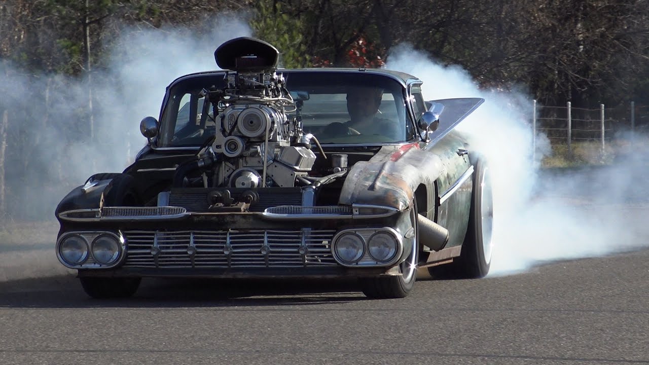 Driving the 800 HP Blown Hulk Camino Rat Rod (1959 El Camino) by ITW Hot Rods