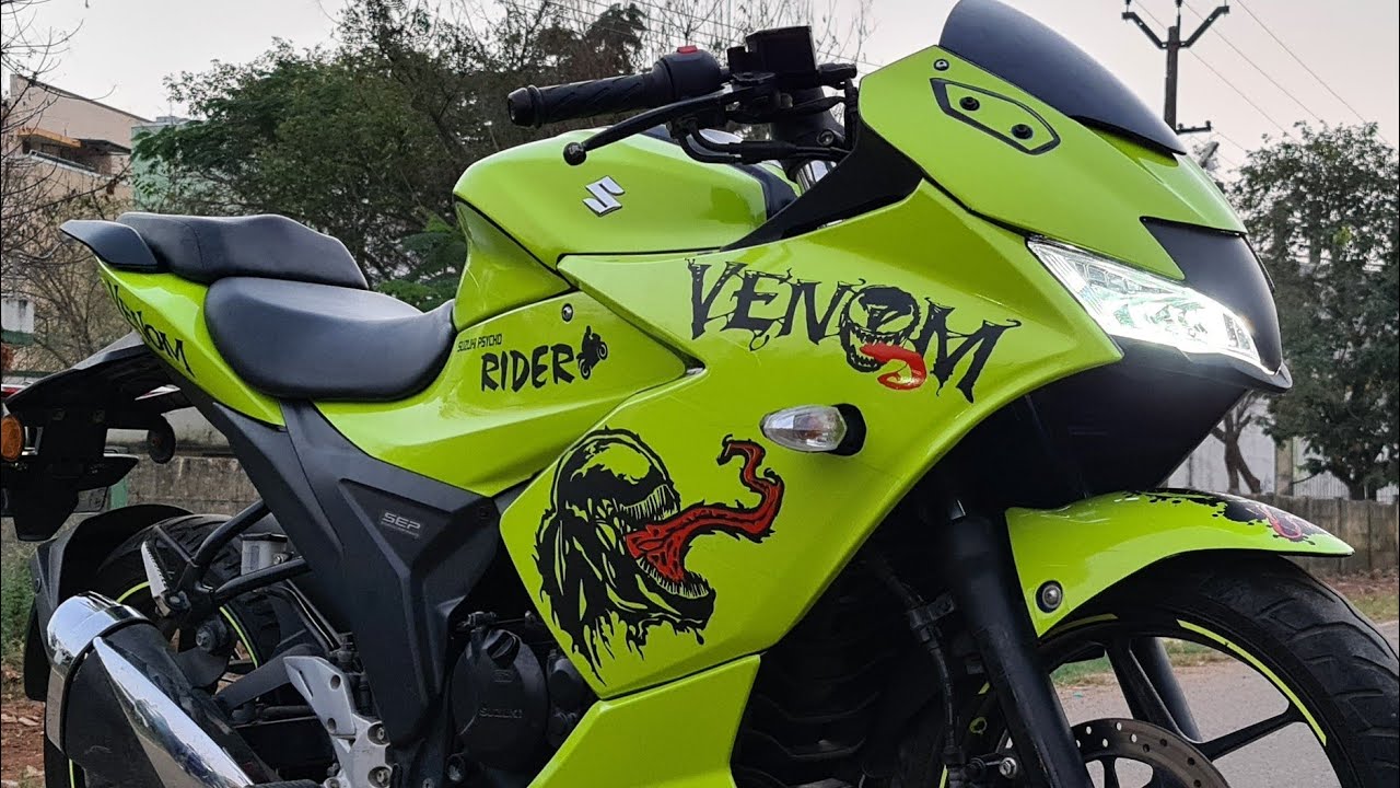 SUZUKI GIXXER sf venom stickers wrapping