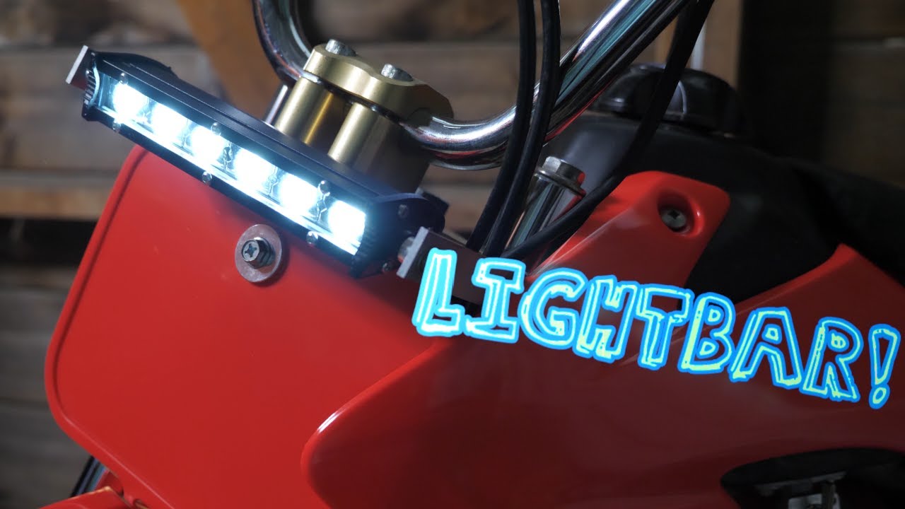 Как установить светодиодную балку на Honda CRF50 / XR50