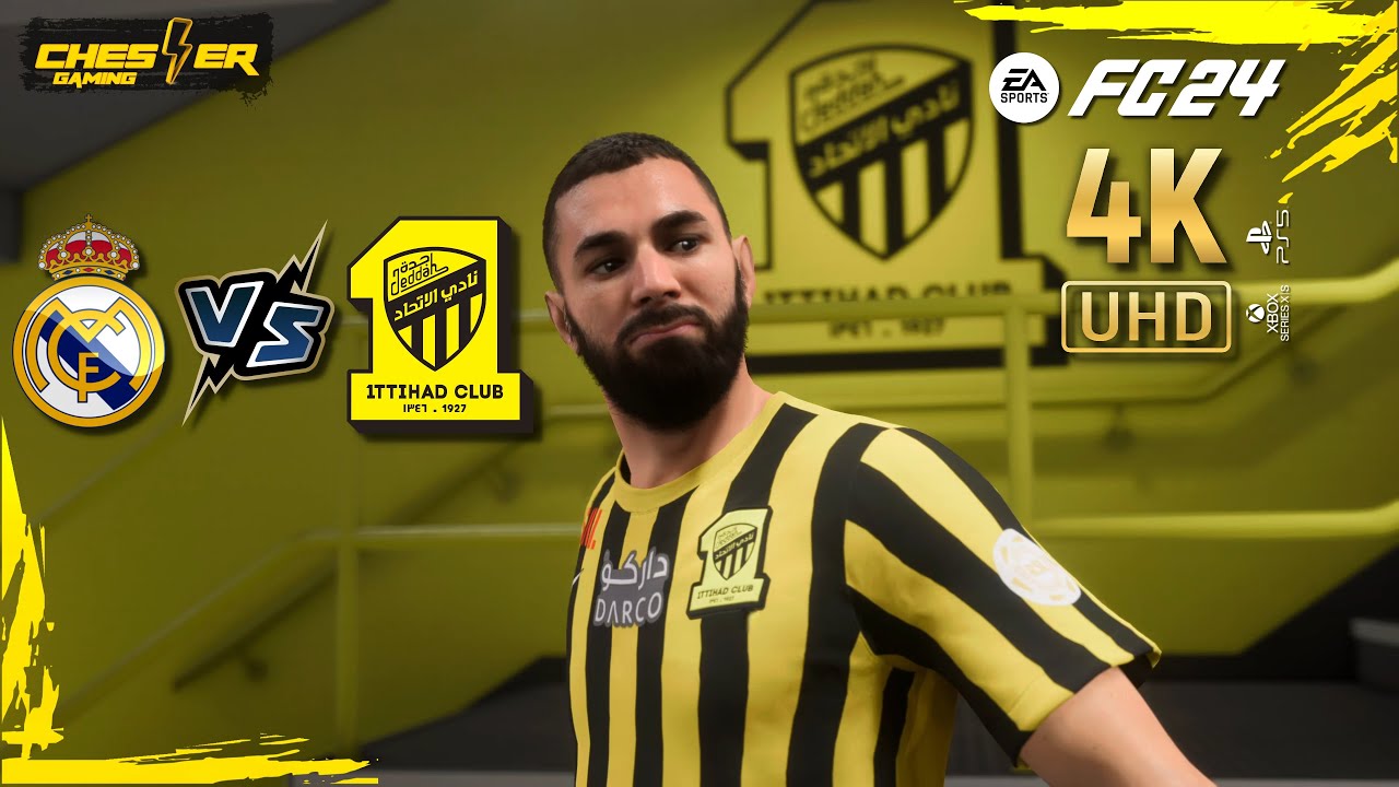 فيفا 24 | ريال مدريد ضد نادي الاتحاد - بلاي ستيشن 5 | EA  FC 24 GAMEPLAY ARABIC COMMENTARY