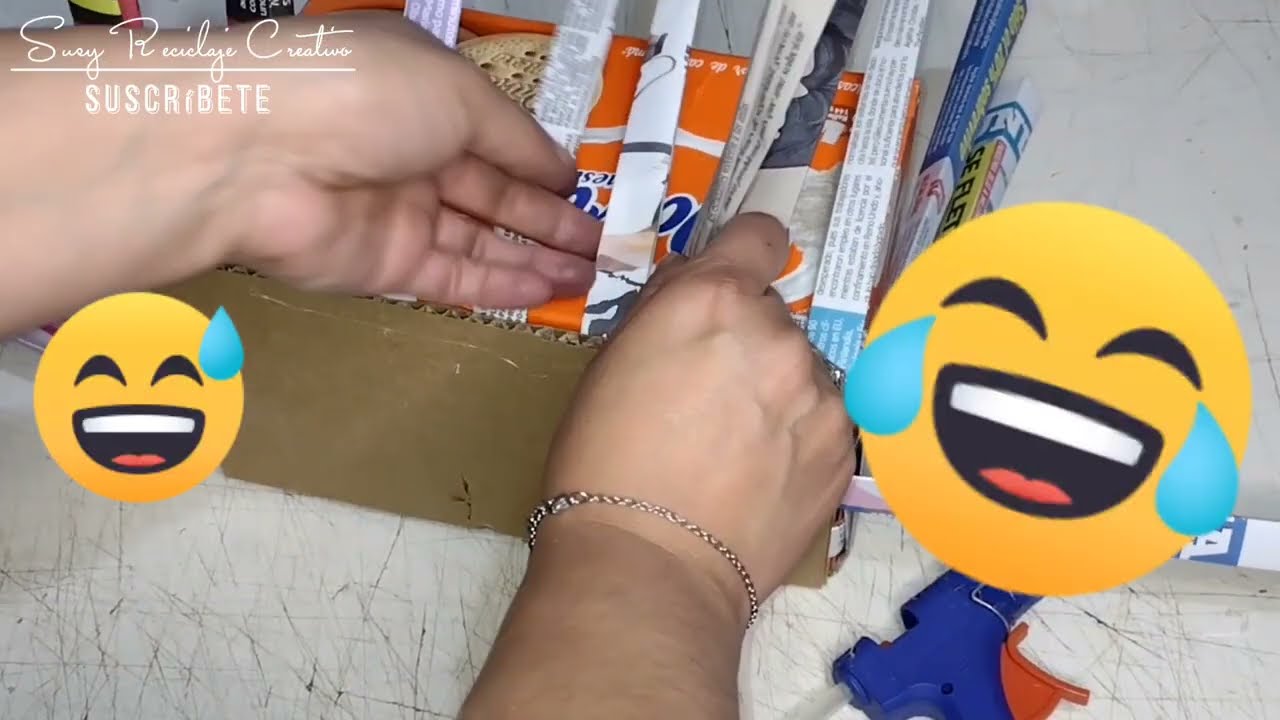 😲 cómo hacer estante para baño, ropa, escritorio con cajas de plastico de frutas 🥰 Susy Reciclaje