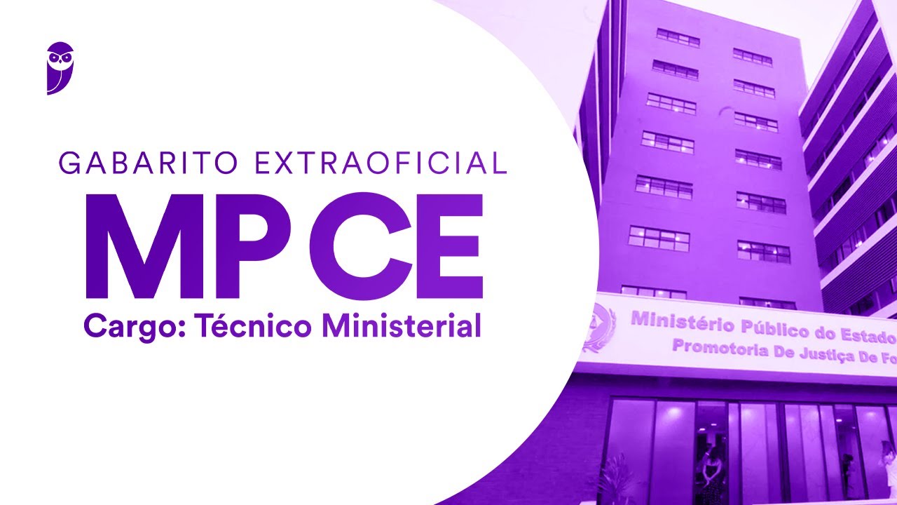 Gabarito Extraoficial MP CE - T&eacute;cnico Ministerial