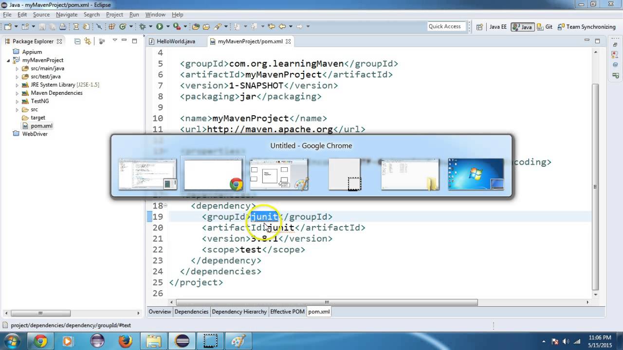 Selenium Maven with Eclipse