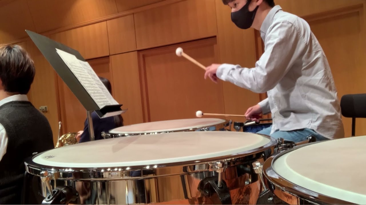 Beethoven Violin Concerto Rehearsal, Timpani