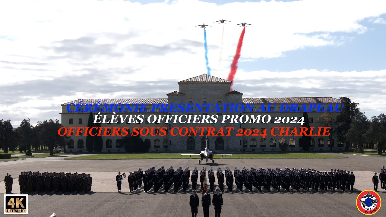 Présentation au Drapeau Élèves Officiers EAE et OSC 2024 Charlie 19 Oct 24 BA 701