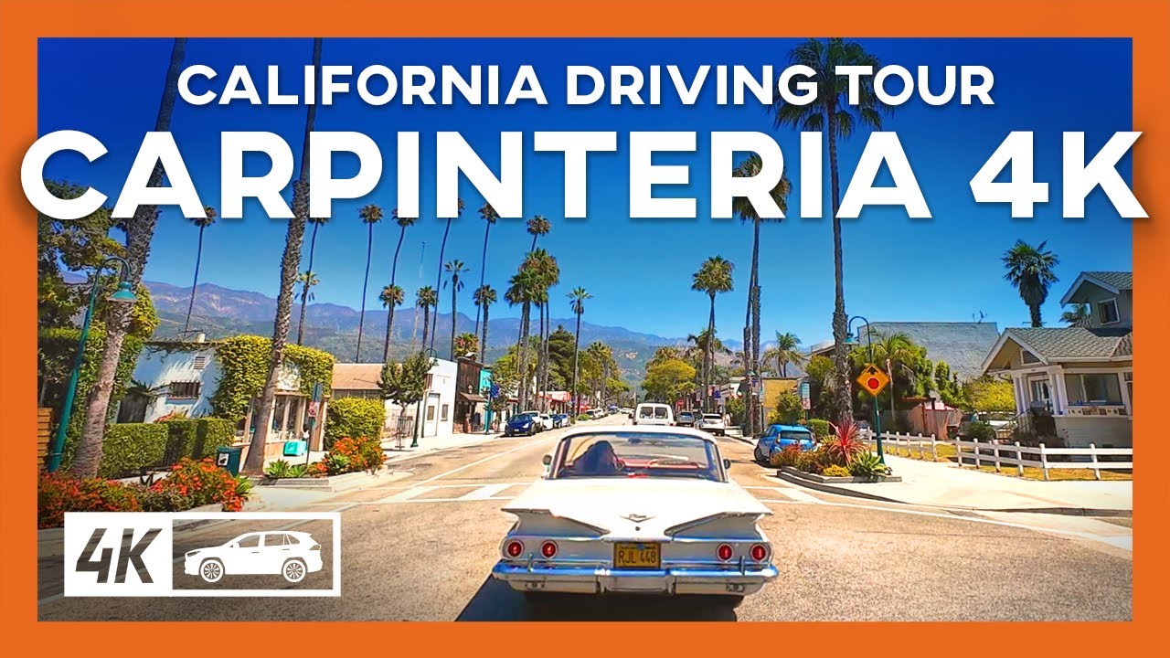 Relaxing Summer Drive: Carpinteria, California 4K