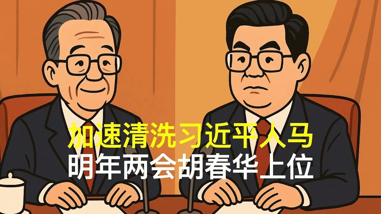 加速清洗习近平人马，明年两会胡春华上位｜胡锦涛｜温家宝｜张又侠｜刘源｜汪洋｜党中央决策议事协调机构｜四中全会后习近平时代