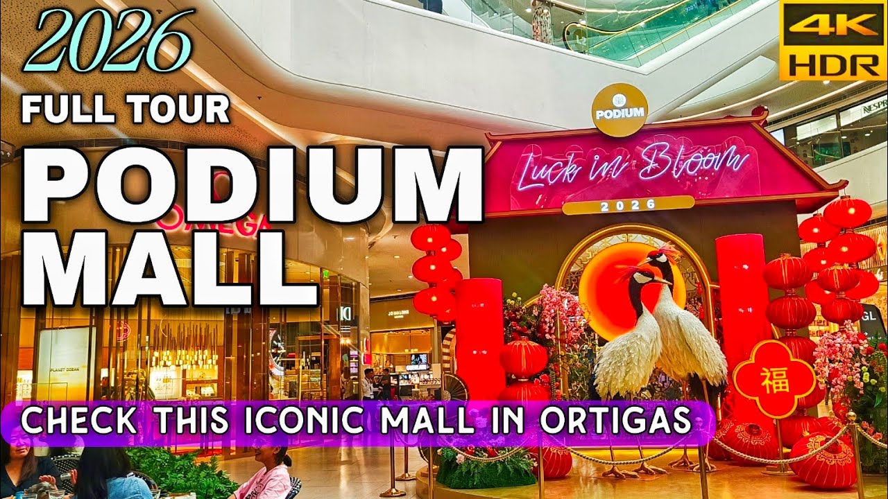 Experience The Podium Mall 2026 In Stunning 4K HDR | Ortigas Luxury Walk Philippines 