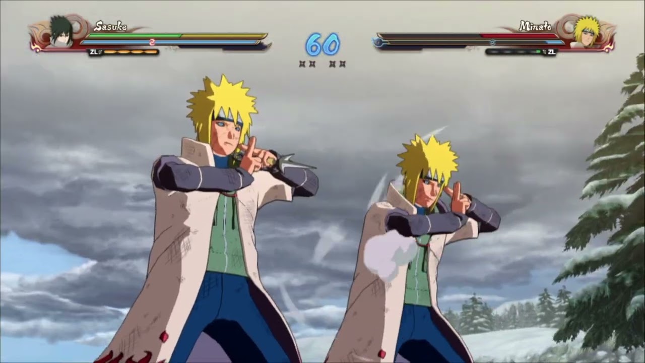 Sasuke vs Minato 