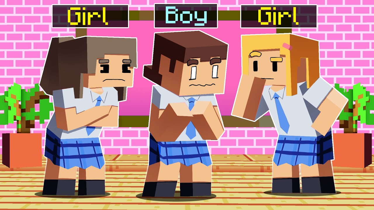 Я пошла под прикрытием в школу Minecraft ТОЛЬКО ДЛЯ ДЕВОЧЕК...
