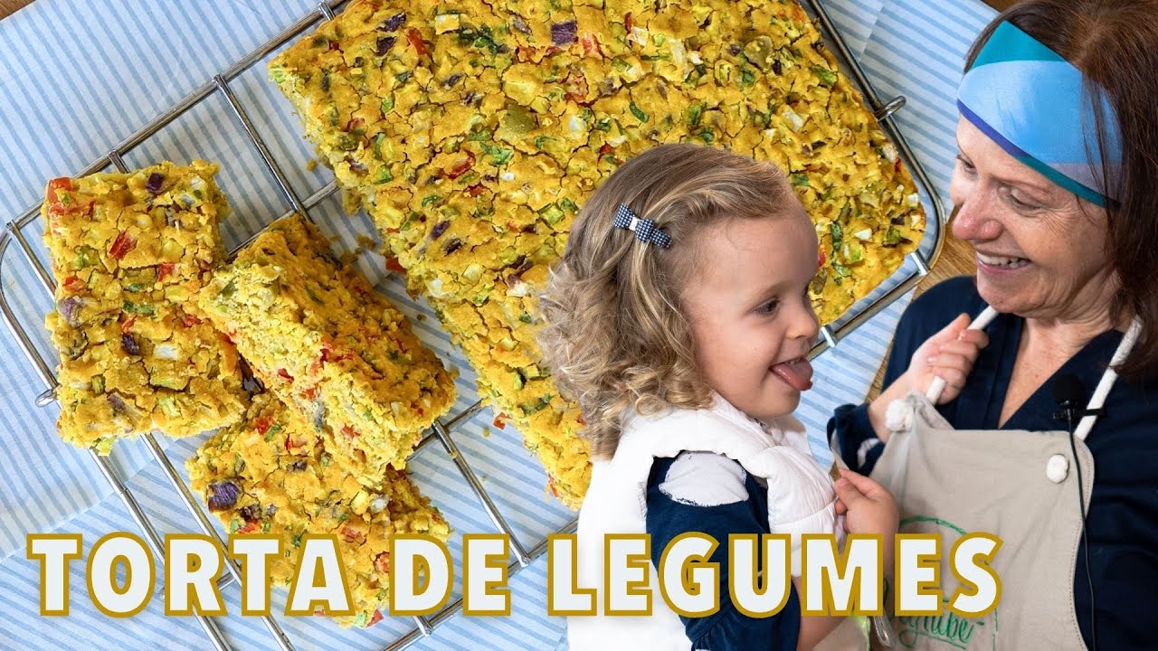 TORTA RÁPIDA DE LEGUMES | Sem Glúten e Vegana