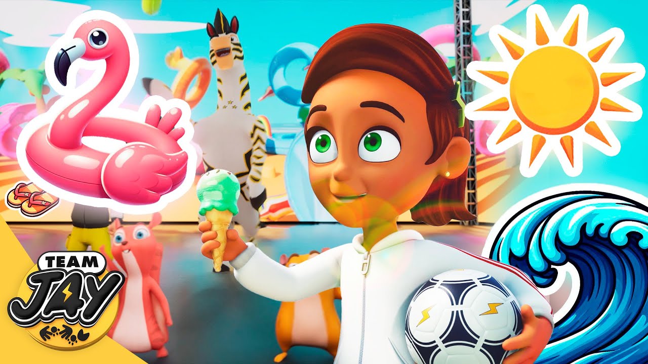 🌞⚽ TEAM JAY’S SUMMER SPECIAL! 🎶 Songs, Adventures & Football Fun! 🏄‍♂️🍉 Videos for Kids 🌟