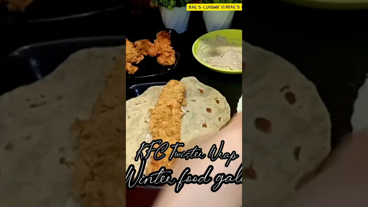 KFC Twister Wrap || Chicken wraps || #shorts
