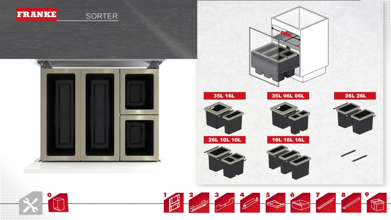 Franke Waste Management Sorter Range FX - Installation - English