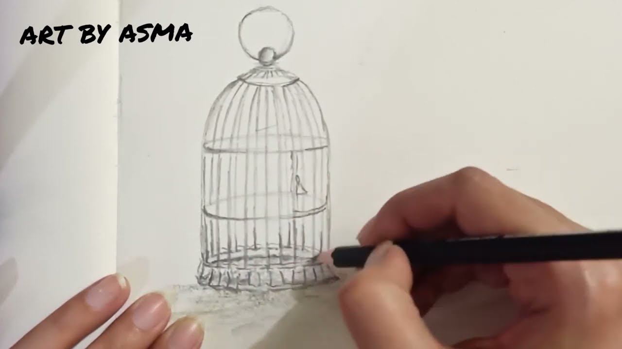 Unbelievable! Watch How to Draw a 3D Cage in Minutes