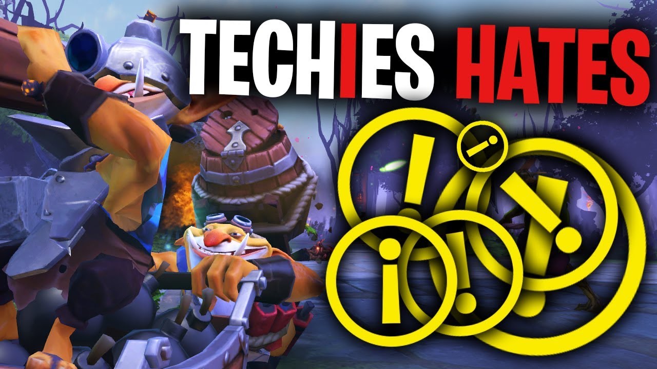 Techies Hates PING PING PING - DotA 2 Funny Moments