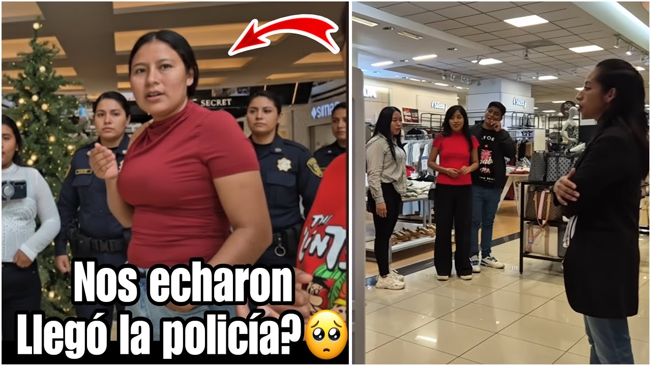 Todo el grupo lo echaron del centro comercial/tremendo escándalo en plena ciudad😳
