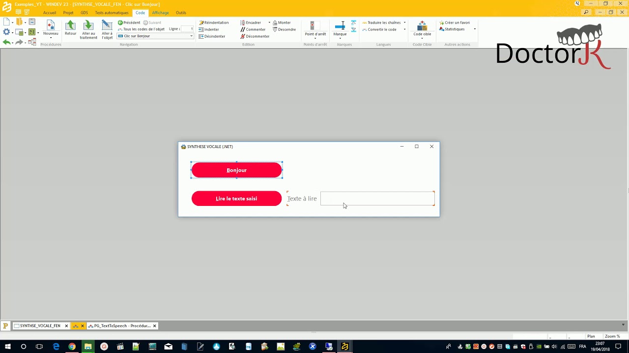 La synthèse vocale dans Windev grâce aux assemblages .Net