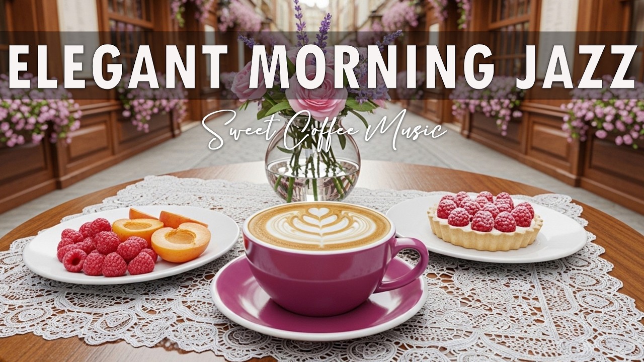Elegant Morning Jazz☕ Coffee Shop Ambiance - Bossa Nova Instrumental for Start the Day.
