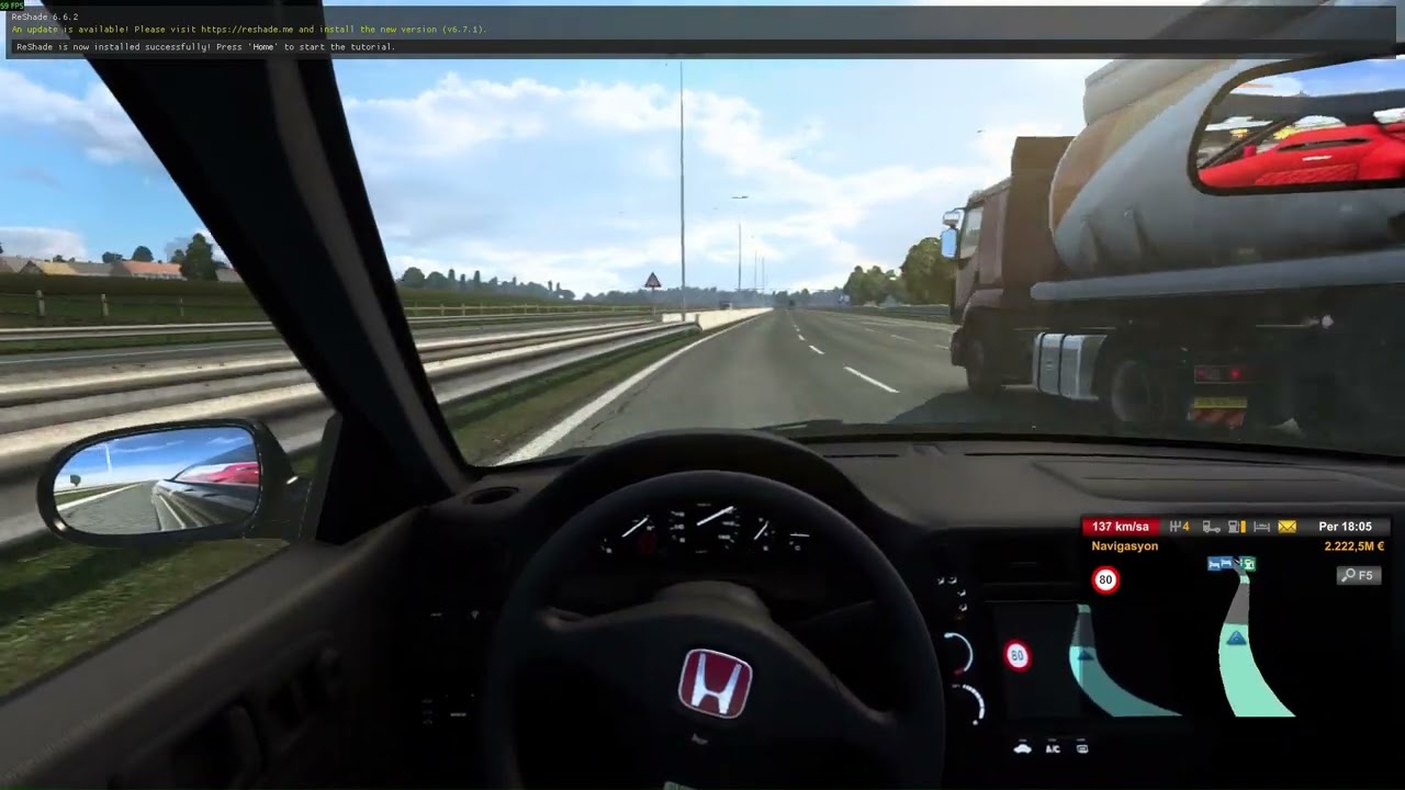 Honda Civic Si Varex exhaust driving
