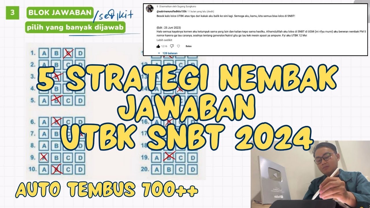 5 STRATEGI TERBARU NEMBAK JAWABAN UTBK SNBT 2024 | H-1 UTBK