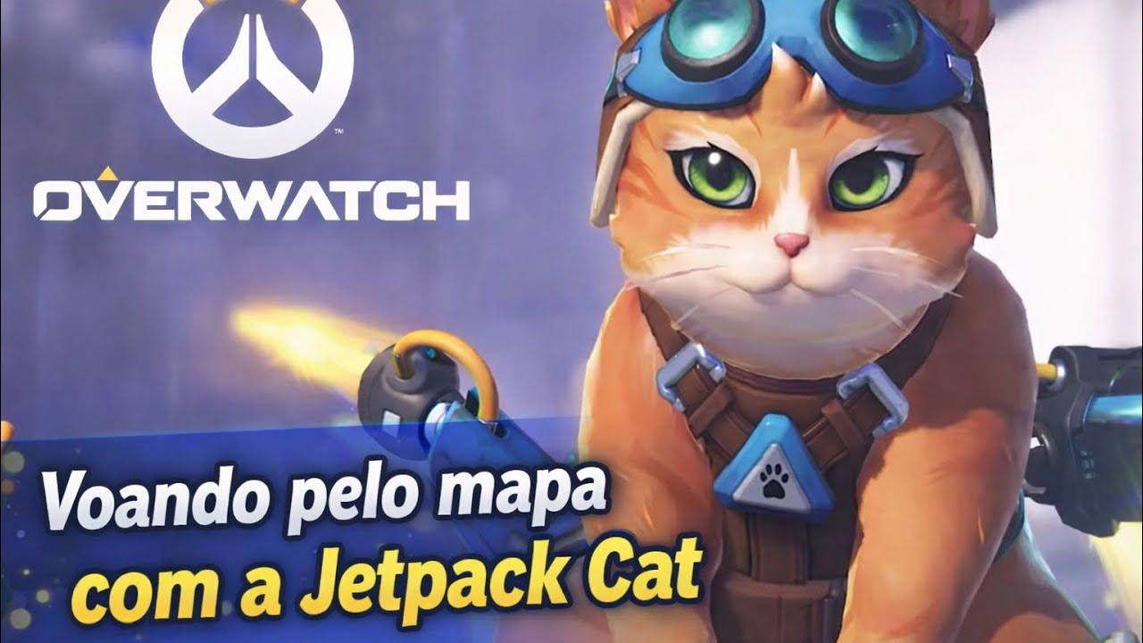 Overwatch - Dando umas voltas pelo mapa com a Jetpack Cat (Fika) - Novo suporte (Temporada 1)