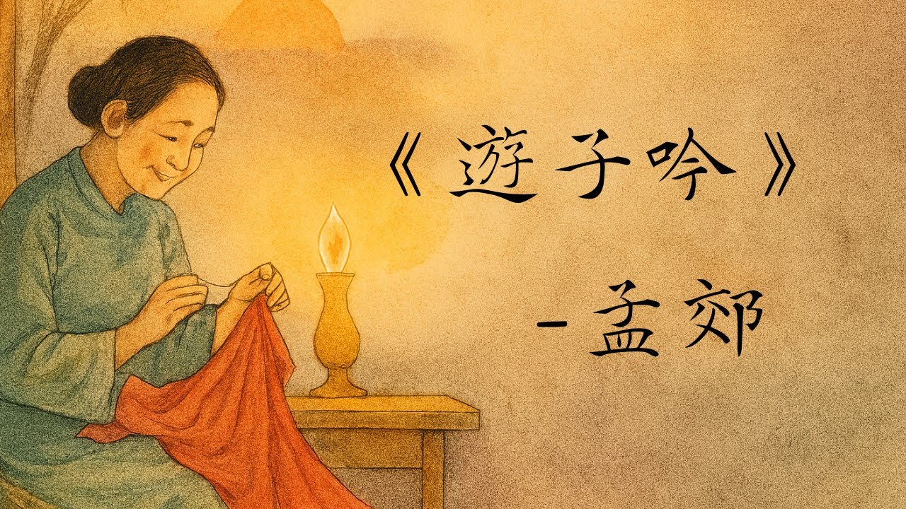 《遊子吟》孟郊｜廣東話唐詩｜解說｜慈母手中線