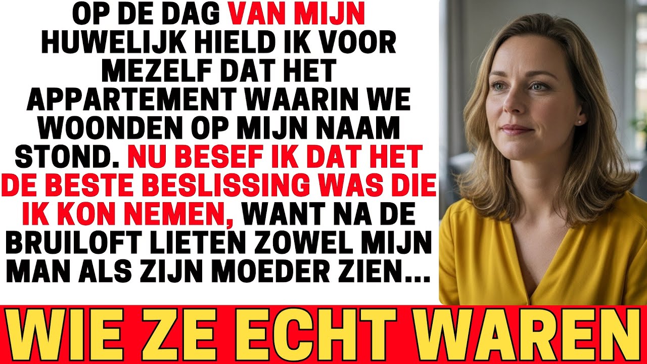 IK TROUWDE EN VOLGDE MIJN INSTINCT DOOR VOOR ZOWEL MIJN VERLOOFDE ALS ZIJN MOEDER TE VERZWIJGEN...