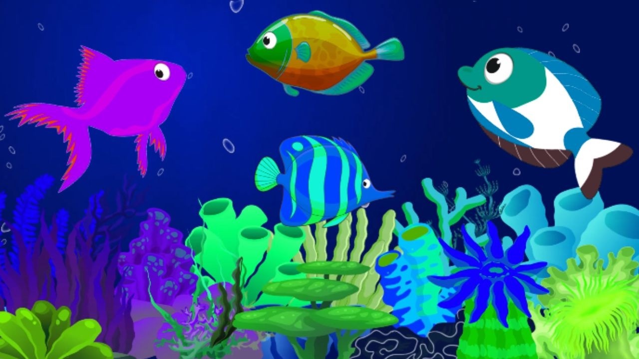 Dreamy Aquarium Fish Lullaby 🐠 Soft Baby Sleep Music🎵 with Relaxing Ocean & Blue Water Scenes