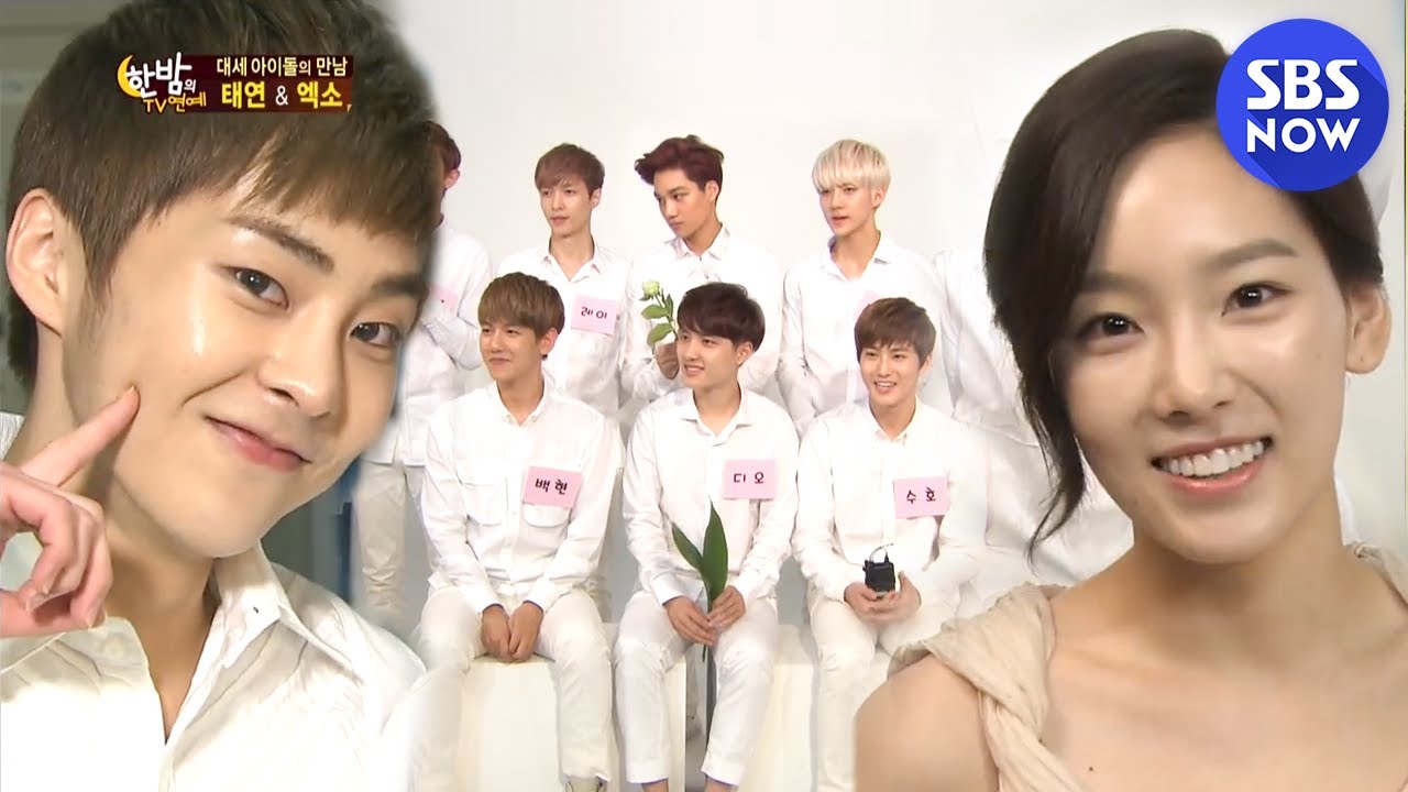 [한밤의TV연예] 태연 & 엑소(EXO)의 화장품 광고현장!