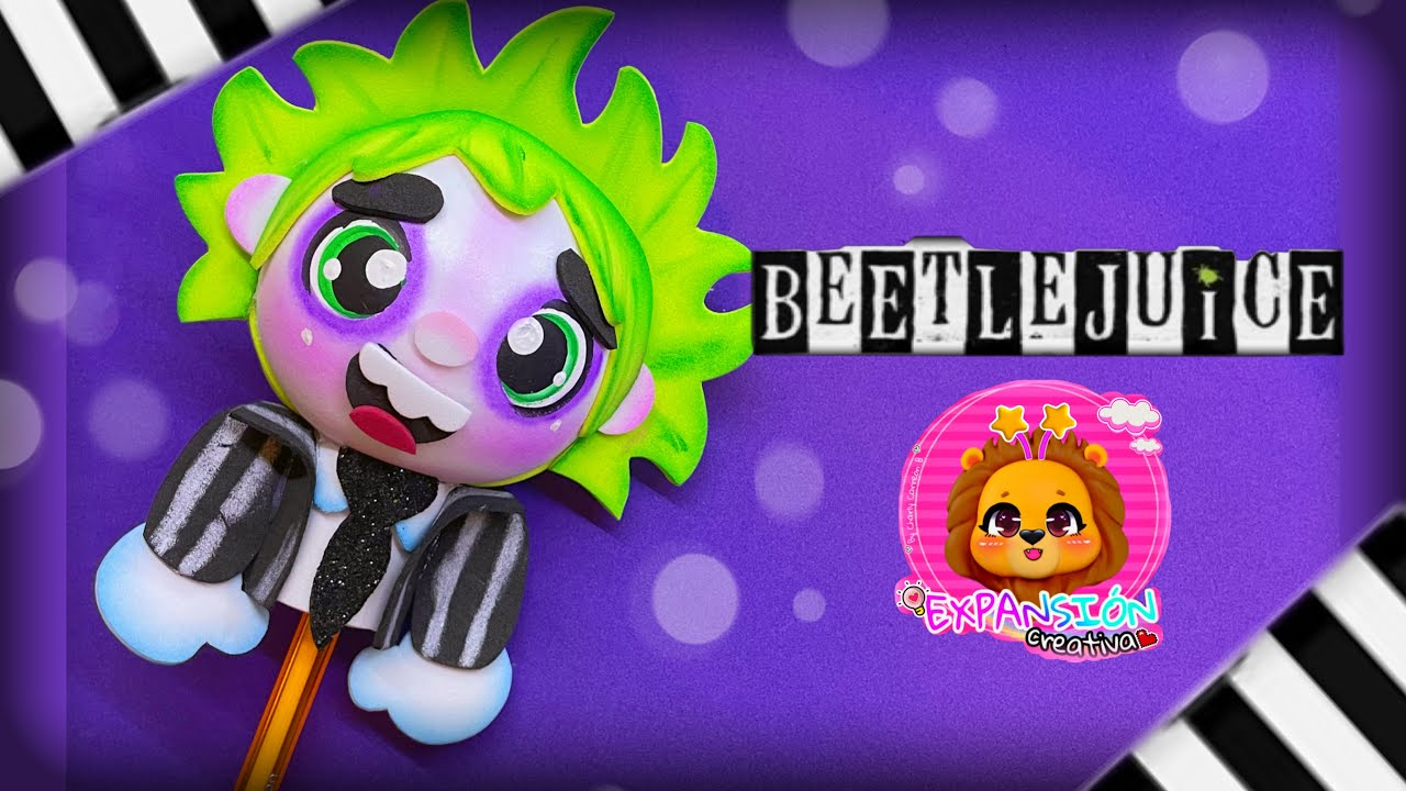 FOFULAPIZ BEETLEJUICE #manualidadesfoami #fofuchas #diy