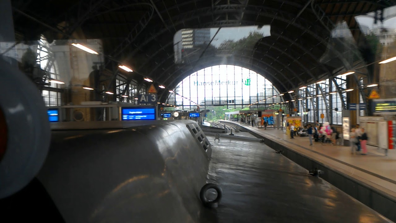 Einfahrt in den Hamburger Hauptbahnhof bis Langenfelde durch
