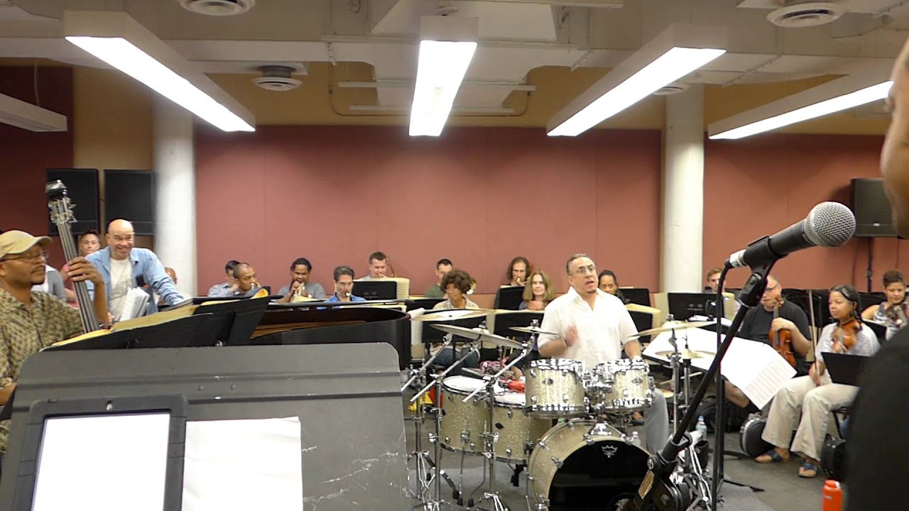 Adonis Puentes en el ensayo de Hommy