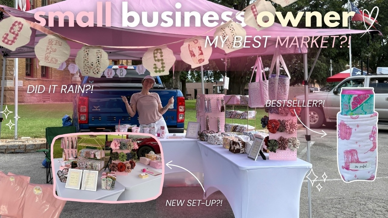 small town MARKET VLOG⭐️🛍️ i was not expecting this..🌧️💸