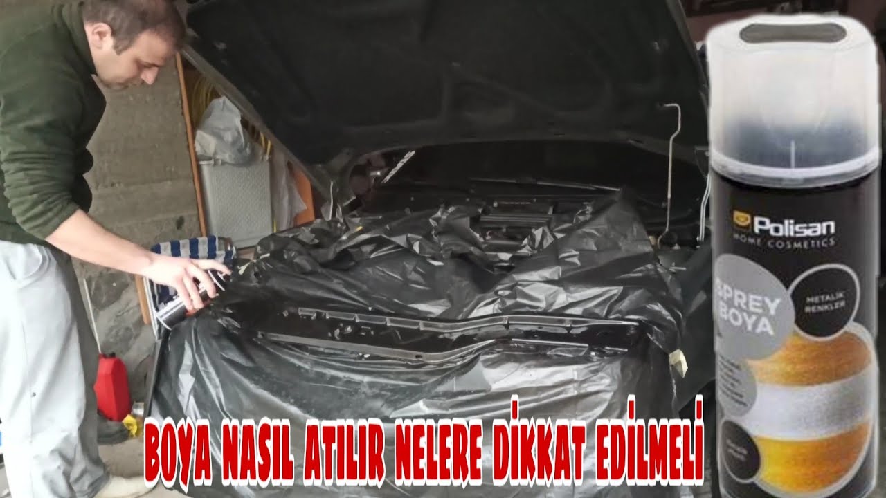 SPREY İLE BOYA NASIL ATILIR. TİPO ÖN PANEL, AMBLEM BOYAMA NASIL YAPILIR, NELERE DİKKAT EDİLMELİ.