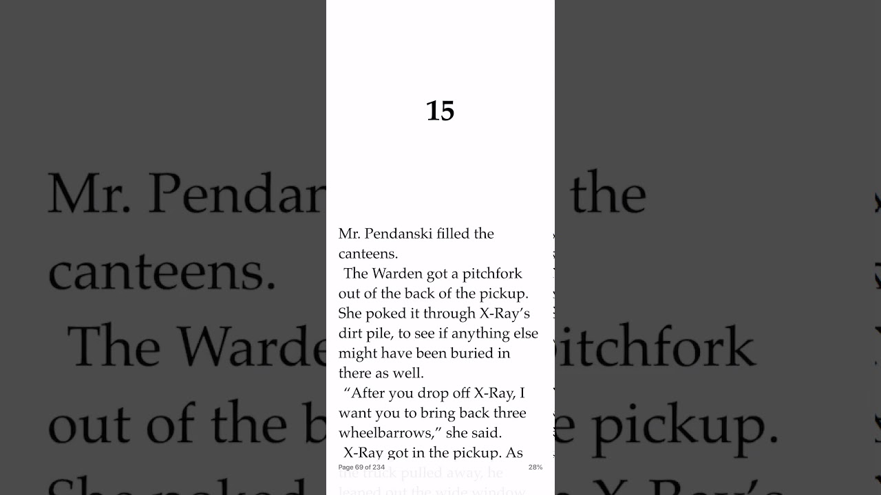 Holes Chapters 15-16