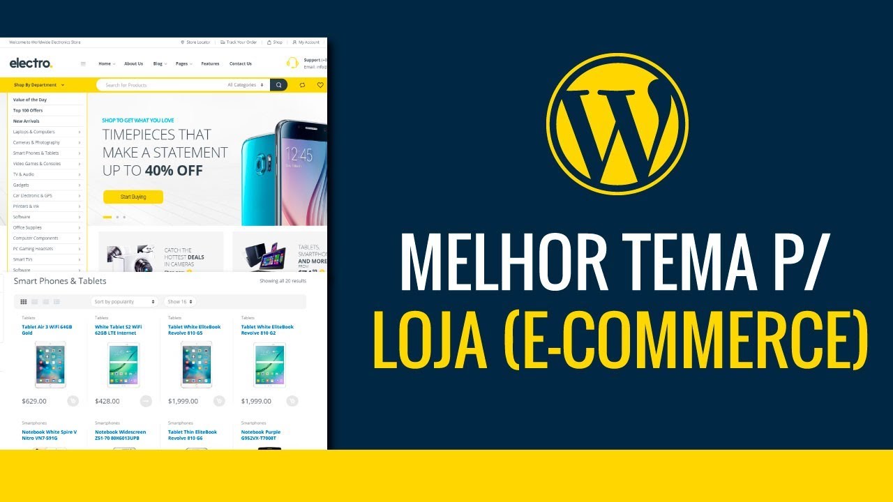 Electro - Melhor Tema para Loja (e-commerce) WordPress