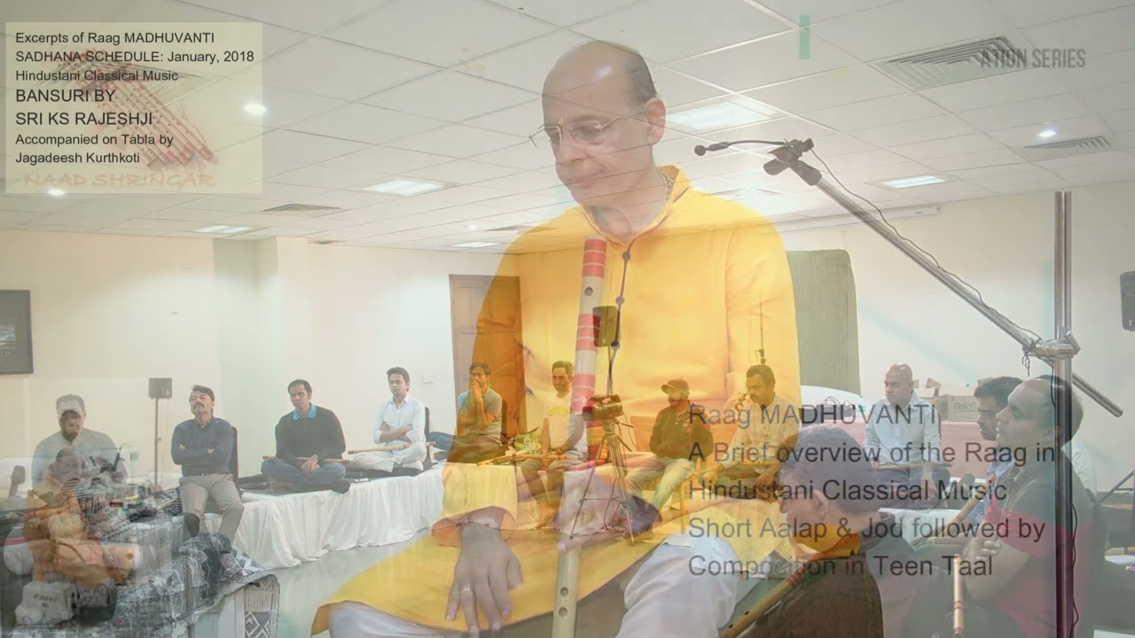 Colours of Raag MADHUVANTI : Short Aaalap, Jod and  Composition in Teen Taal of 16beats