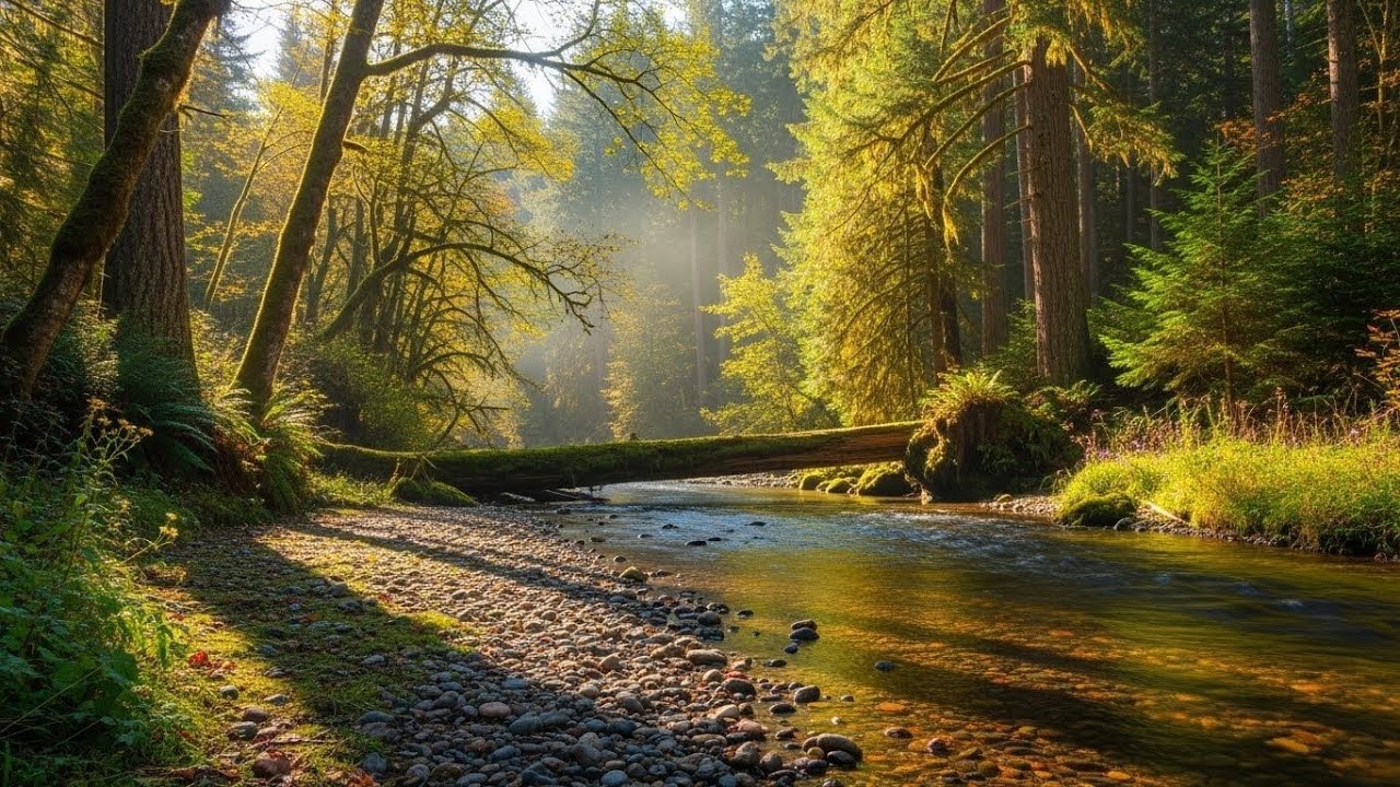 River Stream Ambience 🌊 Relaxing Water Sound for Focus, Study, and Serenity #182