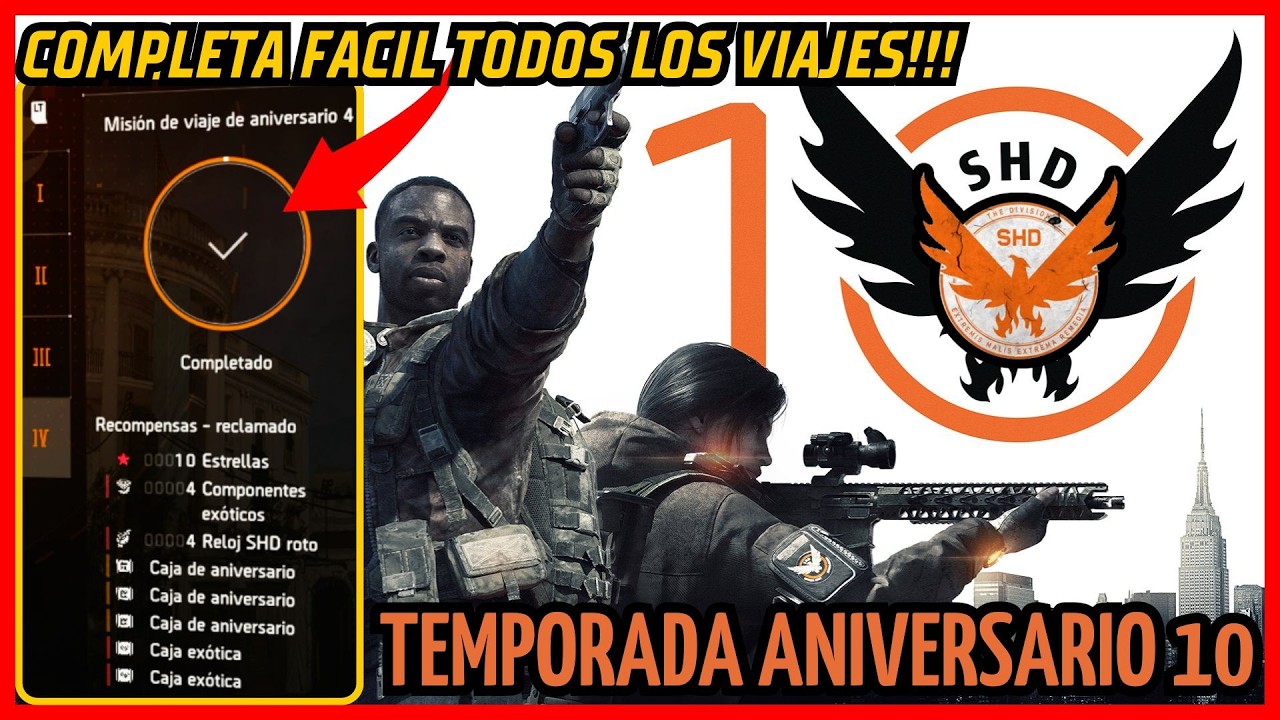 THE DIVISION 2 | COMPLETA FACIL TODOS LOS VIAJES!!! | TEMPORADA ANIVERSARIO 10