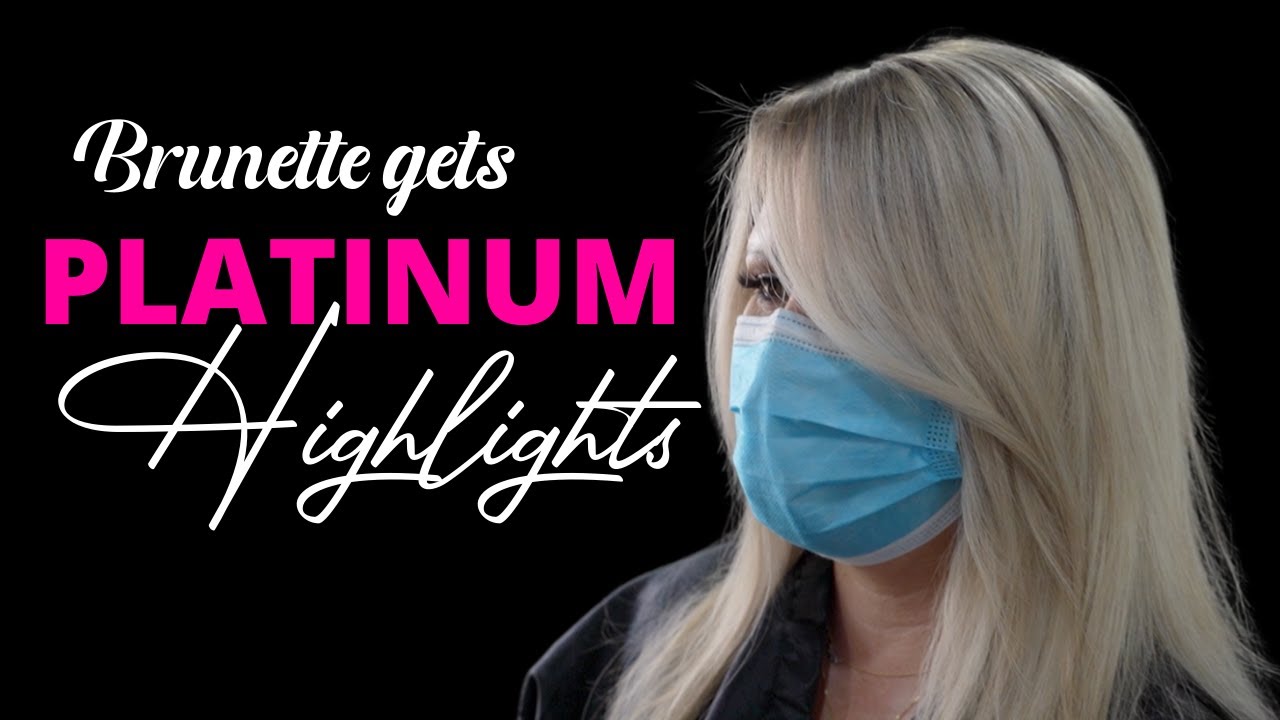 Platinum Highlights on Natural Brunette hair | Babylights
