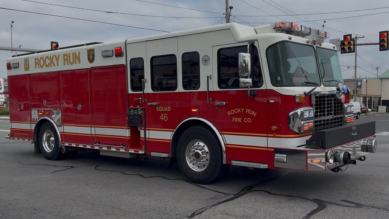*SCREAMING Q* Middletown Township Rocky Run Fire Company Squad 46 Responding 3-14-25