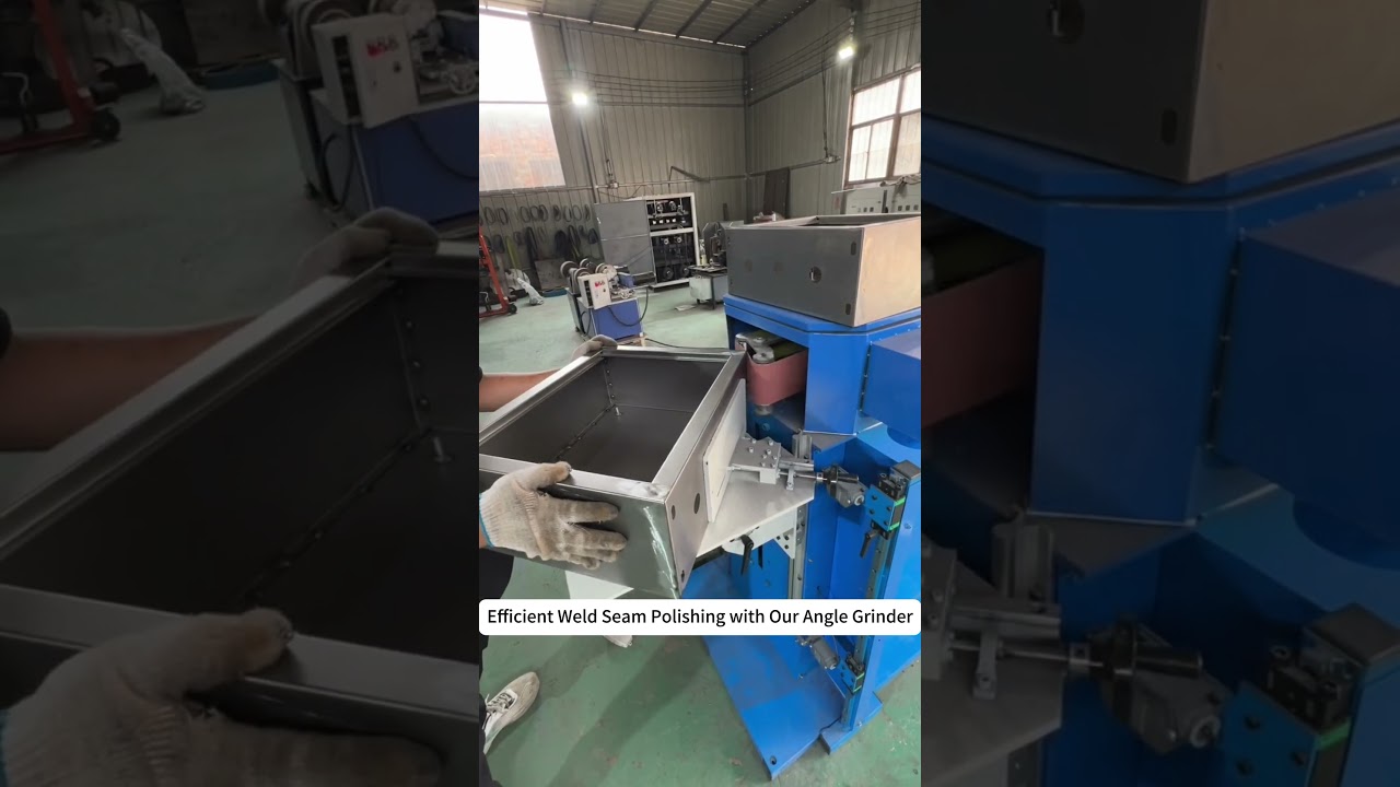 Efficient Weld Seam Polishing with Our Angle Grinder!💯#welding #grinding #manufacturing #box