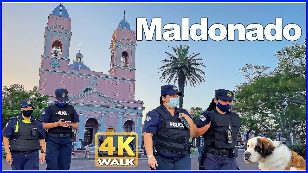 【4K】WALK in Maldonado downtown URUGUAY 4k video Travel vlog